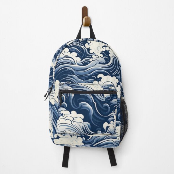 Item preview, Japanese style pattern: foaming waves motif designed and sold by Onigokko.