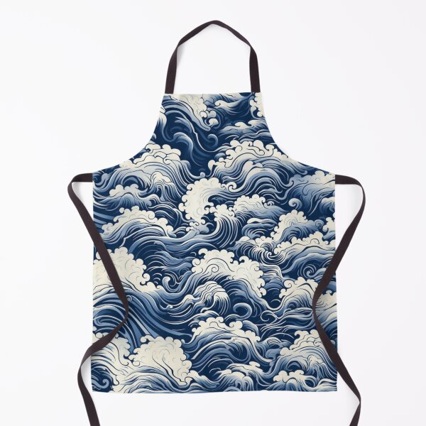 Item preview, Japanese style pattern: foaming waves motif designed and sold by Onigokko.