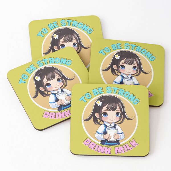 Item preview, To be strong drink milk Milky Adventures: Kids and Their Nutritious Journey designed and sold by Stickboutique.