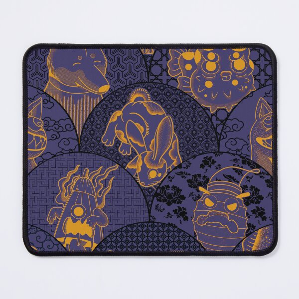 Item preview, Japanese monsters in scallop pattern designed and sold by JuneDao.