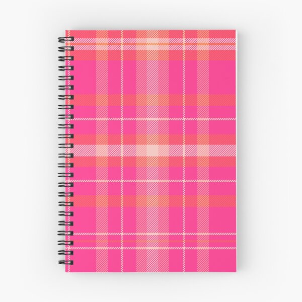 Item preview, Boho bright pink plaid on cream orange designed and sold by Ilze Lucero.