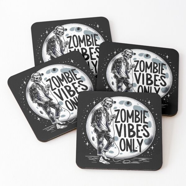Item preview, Zombie Vibes Only -Undead Beats designed and sold by ZenEverAI.