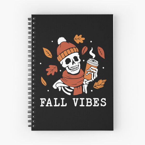 Item preview, Fall Vibes Skeleton Drinking Coffee designed and sold by kjanedesigns.
