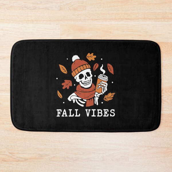 Item preview, Fall Vibes Skeleton Drinking Coffee designed and sold by kjanedesigns.