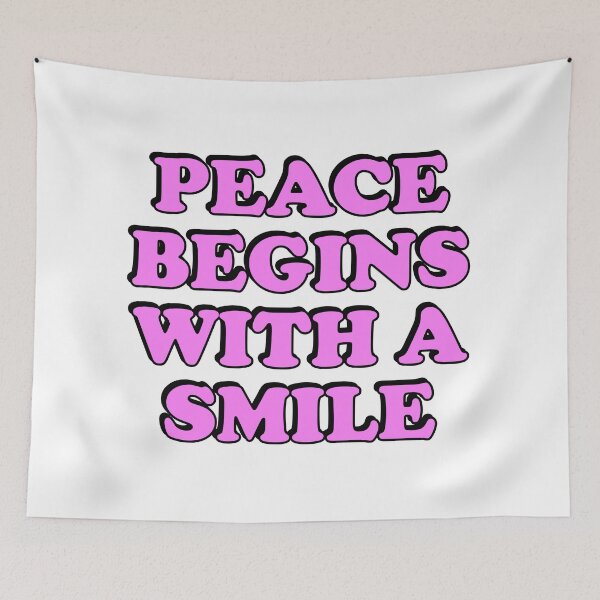 Item preview, Peace Begins With A Smile designed and sold by Inspirationmotivation.