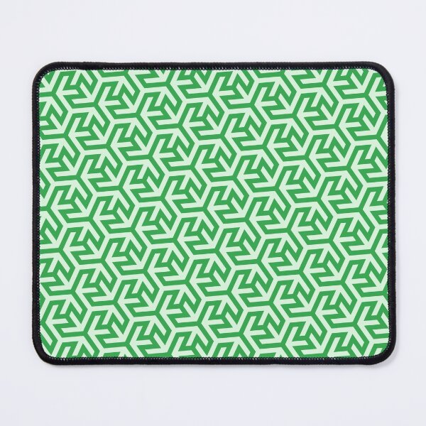 Item preview, Simple Hexagon Tribal Pattern Green designed and sold by PMCreative.