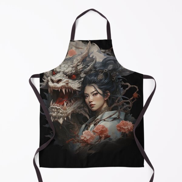 Item preview, Woman Cherry Blossom With Japanese Dragon designed and sold by Obsidian Ink by Wilshire.