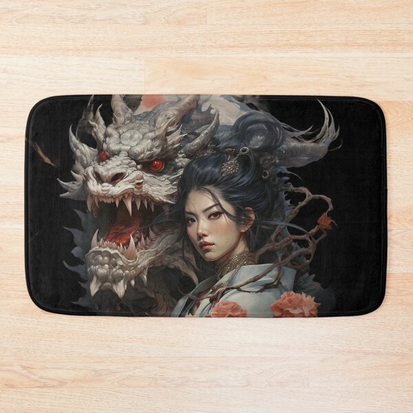 Item preview,  Woman Cherry Blossom  With Japanese Dragon designed and sold by Obsidian Ink by Wilshire.