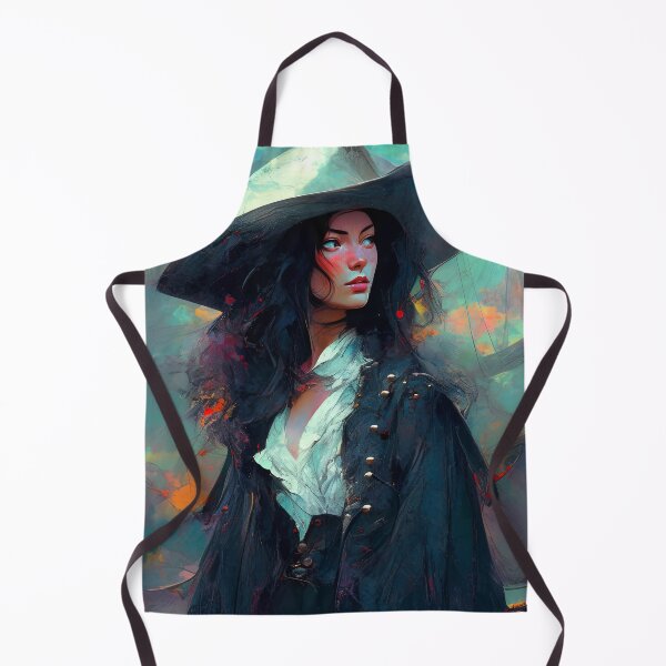 Item preview, Beautiful Dark Pirate Woman designed and sold by bubblegoth.