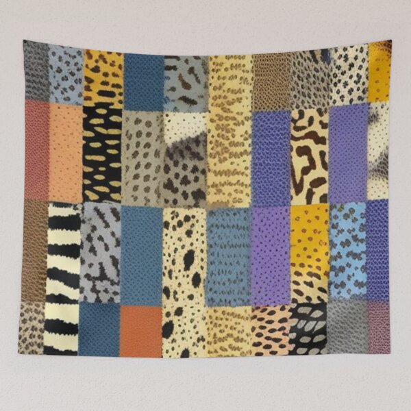 Item preview, Animal print Patchwork quilt  designed and sold by Roxburylane.