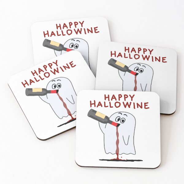 Item preview, Happy Halloween or hallo wine! Wine lovers perfect decor and humor designed and sold by adesignworld.