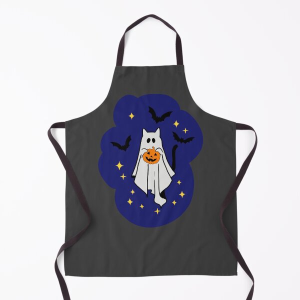Item preview, Spooky Ghost with pumpkin and bats surrounding Halloween decor designed and sold by adesignworld.