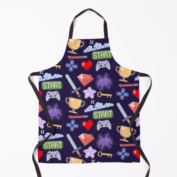 Item preview, Colorful pixel art videogame pattern designed and sold by ruelessdesign.