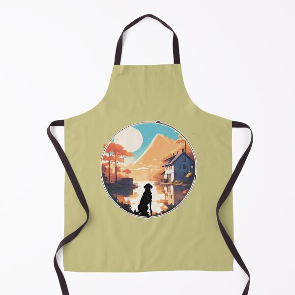 Item preview, dog and sunset designed and sold by SketchysDESIGNS.