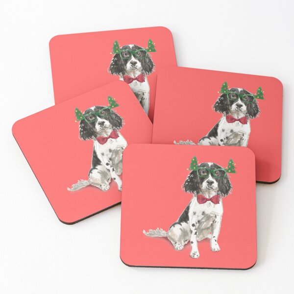 Item preview, Black English Springer Spaniel Christmas Dog  designed and sold by beastieboutique.
