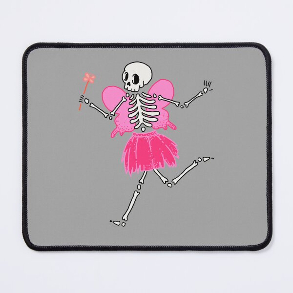 Item preview, Skeleton with pink tutu and fairy wings with wand designed and sold by adesignworld.