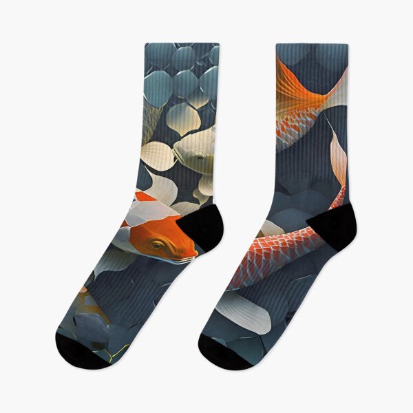 Item preview, Koi in Abstract designed and sold by saracen7S.