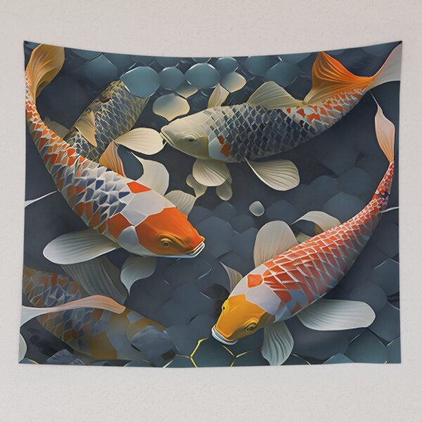 Item preview, Koi in Abstract designed and sold by saracen7S.