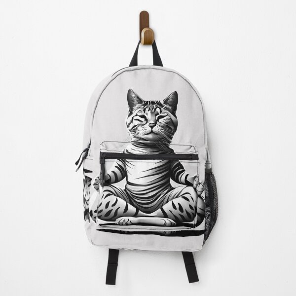 Item preview, meditating cat designed and sold by Windness Zao.