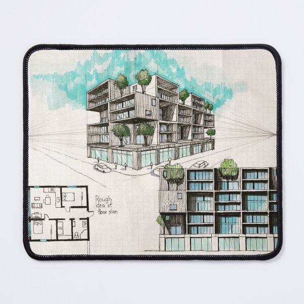 Item preview, Apartment in a quiet neighbourhood. designed and sold by AOsKetChDesigns.