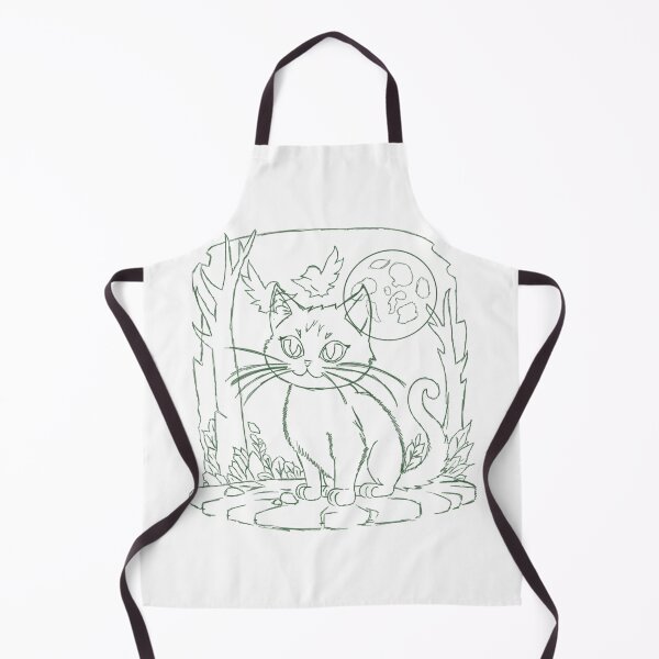 Item preview, Moon lit cat - sketch series designed and sold by IslaImages.