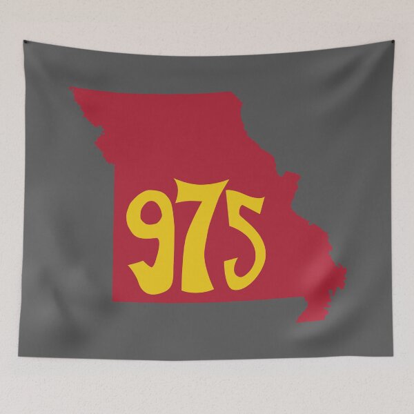 Item preview, Hand Drawn Missouri State 975 Area Code Red Gold designed and sold by itsrturn.