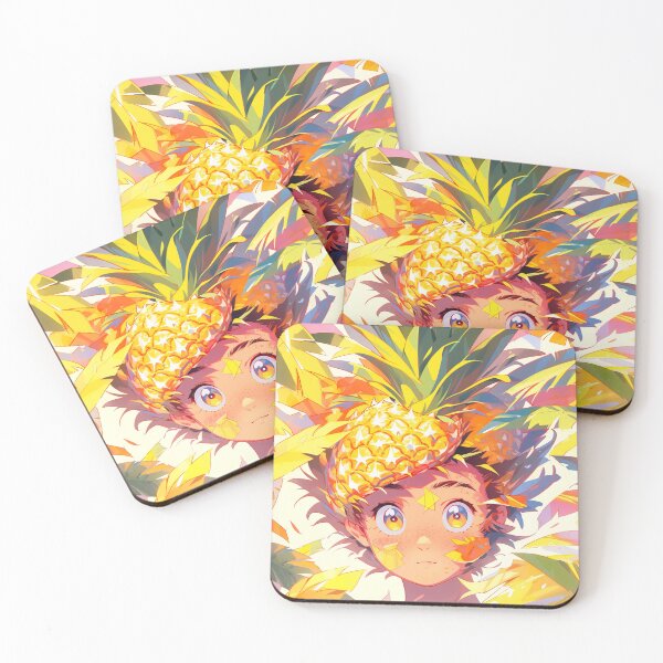 Item preview, Cute Pineapple Fruit Anime Person designed and sold by bubblegoth.