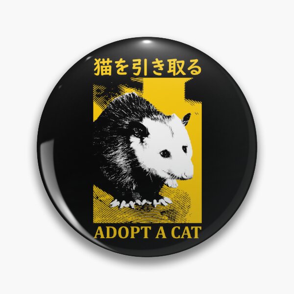 Item preview, Adopt a Cat Opossum Yellow designed and sold by VintageMedatsu.