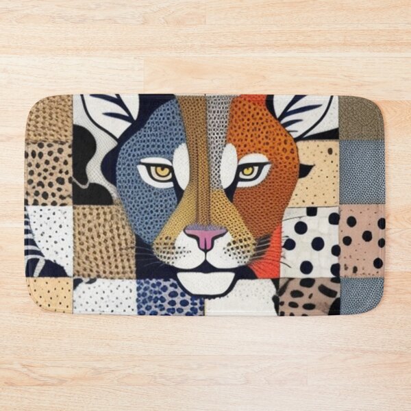 Item preview, Animal print Patchwork quilt  designed and sold by Roxburylane.