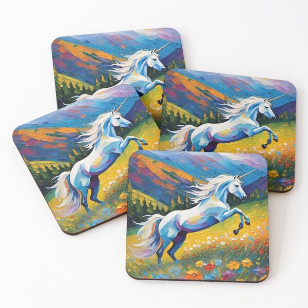 Item preview, Impressionistic unicorn AI painting  designed and sold by KCAbdelnour.