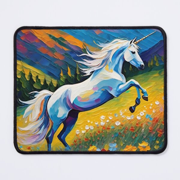 Item preview, Impressionistic unicorn AI painting  designed and sold by KCAbdelnour.