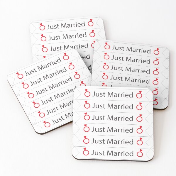 Item preview, Just Married, Wife And Hubs, Couples  designed and sold by Islanr.