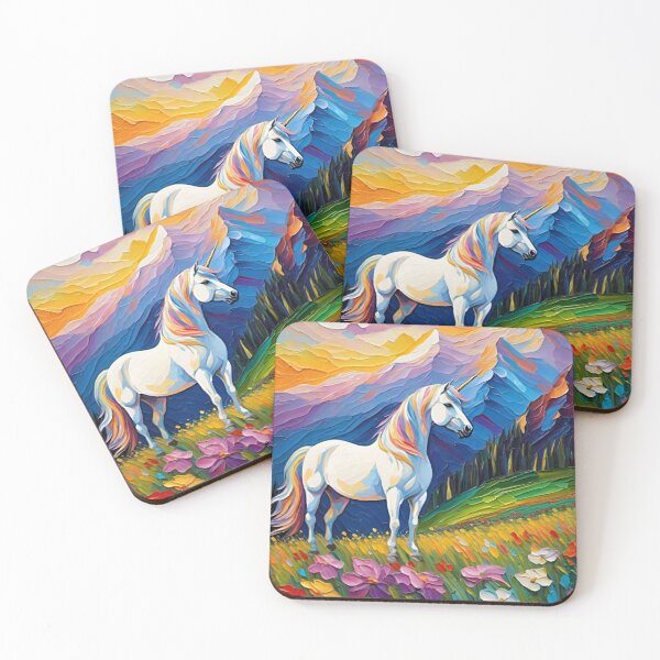 Item preview, Impressionism unicorn AI painting  designed and sold by KCAbdelnour.