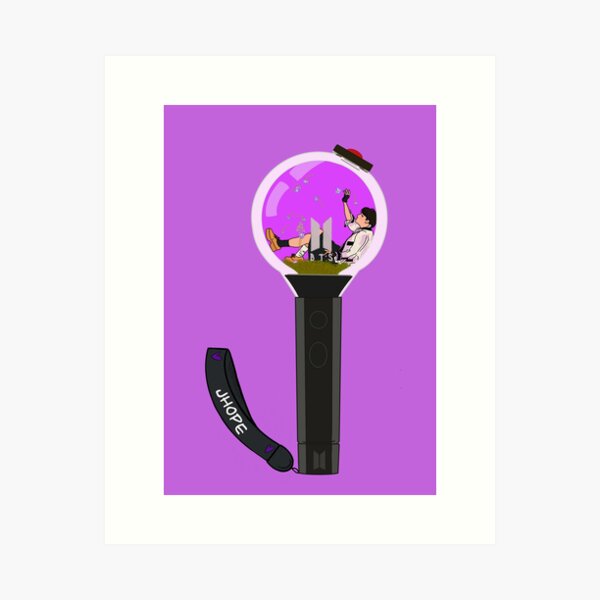 KPOP Lightstick - BTS (Army Bomb) Art Print for Sale by izzi Art