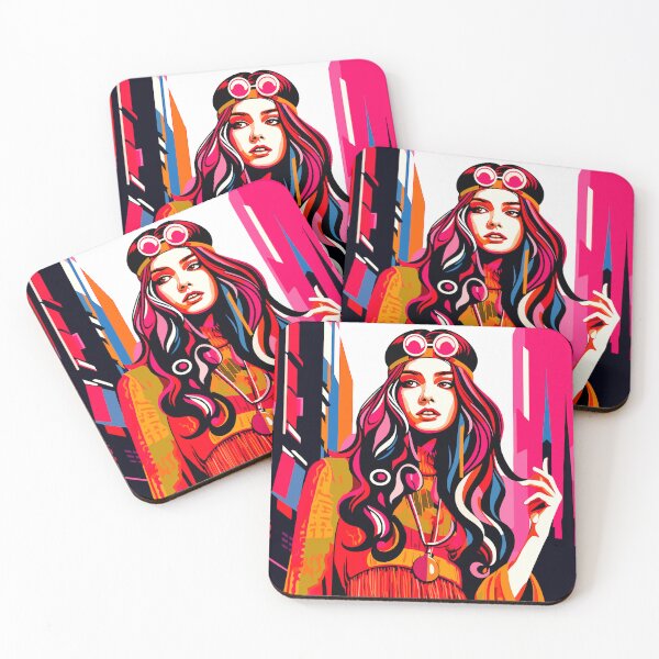 Item preview, vintage hippie hippy girl flower power summer love designed and sold by Martymcflay.