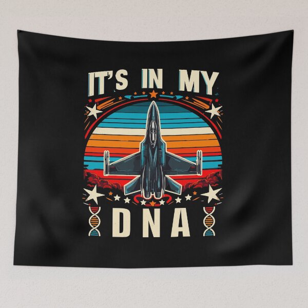 Item preview, It’s in my dna, jet fighter pilot, aviator, military veteran designed and sold by mwebba2005.