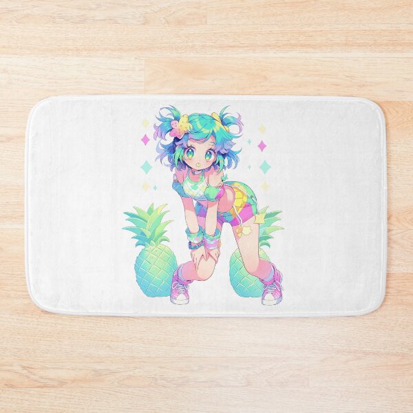 Item preview, Adorable Pose Pineapples Anime Girl designed and sold by bubblegoth.