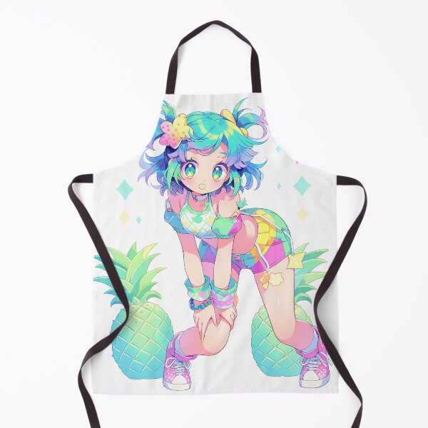 Item preview, Adorable Pose Pineapples Anime Girl designed and sold by bubblegoth.
