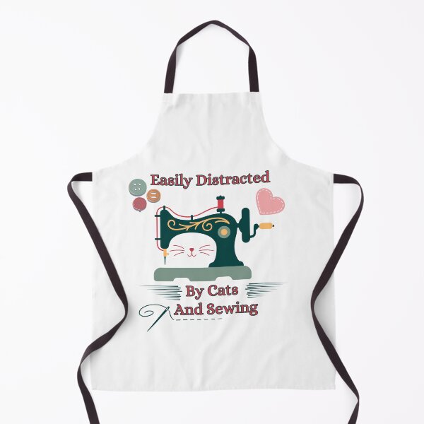 Item preview, Easily Distracted By Cats And Sewing designed and sold by Wiss2Arts.