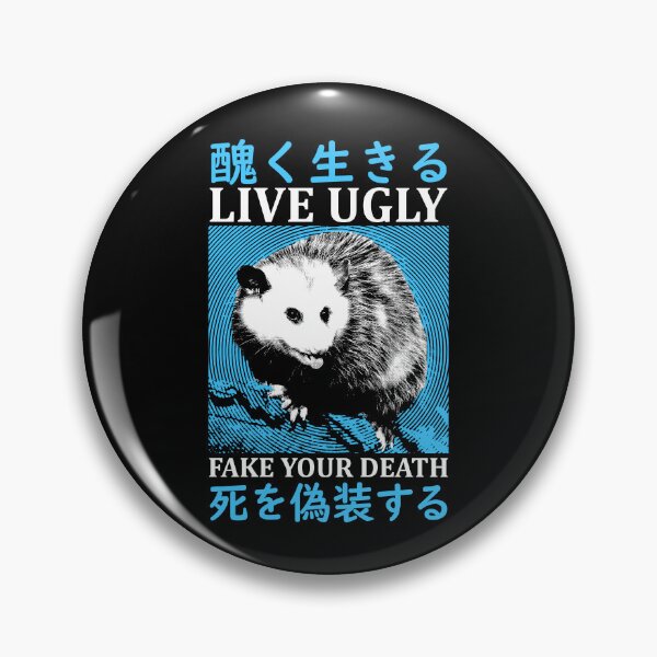 Item preview, Live Ugly Japanese Opossum T-Shirt designed and sold by VintageMedatsu.