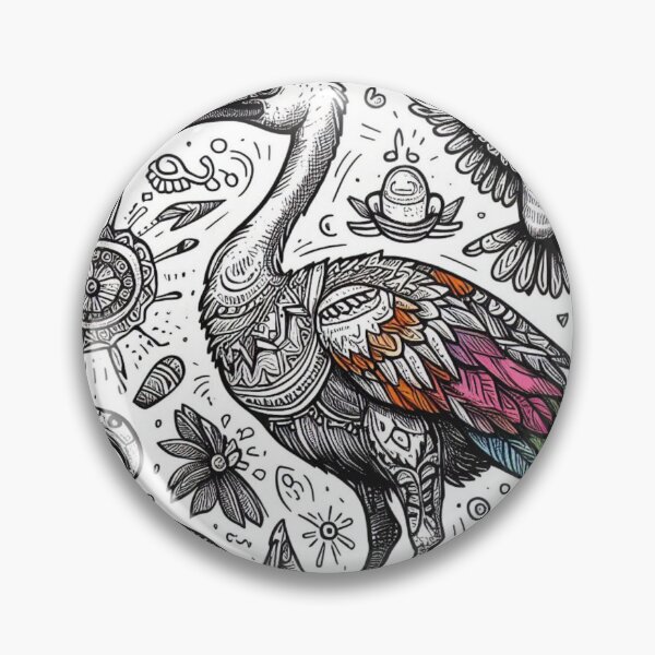 Artikelvorschau, „Dodo Doodles Mural Art – Skurrile Vogelillustration“ entworfen und verkauft von lujubraga.