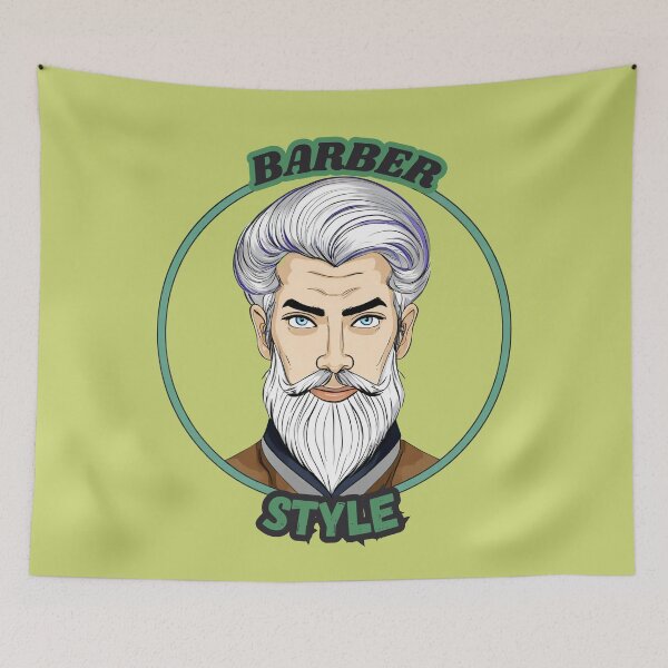 Item preview, Hair man barber style designed and sold by Stickboutique.