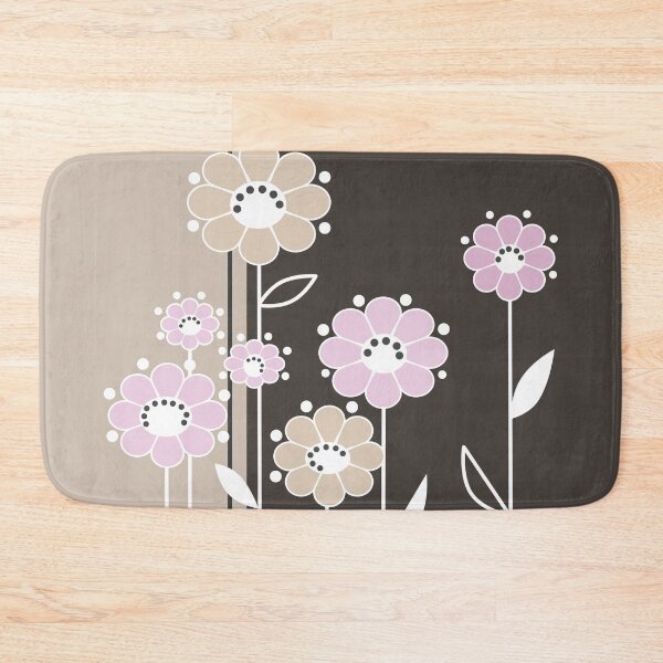 Item preview, Floral pattern on a brown retro background . designed and sold by fuzzyfox.