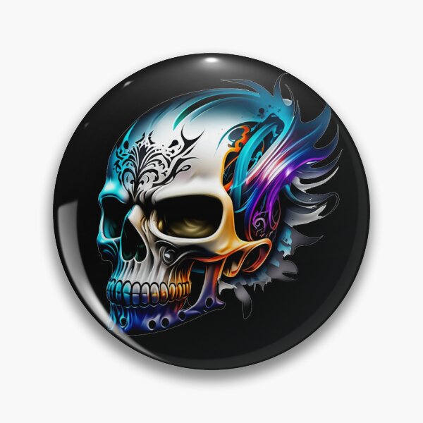 Item preview, Titanium Skulls Punk Flame designed and sold by PugD.
