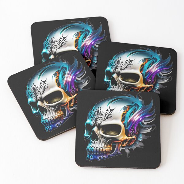 Item preview, Titanium Skulls Punk Flame designed and sold by PugD.