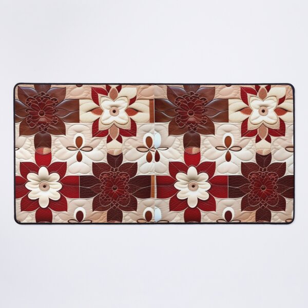 Item preview, Leather Patchwork quilt designed and sold by Roxburylane.