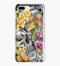 Doodle Skull and flower case iPhone 8 Plus Case