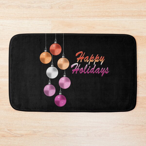 Item preview, Happy Holidays Lesbian Pride Colors designed and sold by TheirChoice.