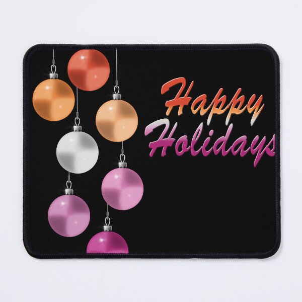 Item preview, Happy Holidays Lesbian Pride Colors designed and sold by TheirChoice.