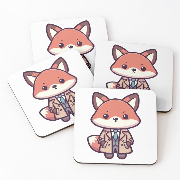 Item preview, Fox in a detective outfit designed and sold by OniumEth.